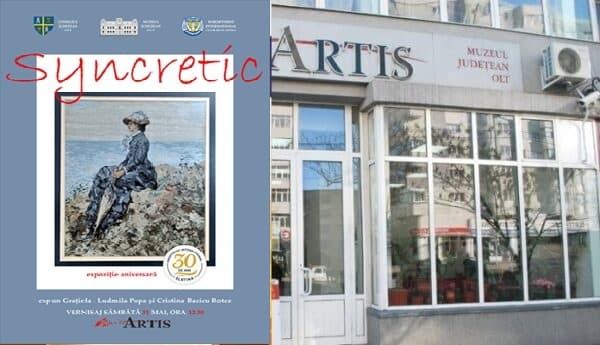  Expoziție de Artă Textilă și Pictură la Galeria Artis Slatina, semnată de Cristina Bacicu Botez și Grațiela Ludmila Popa