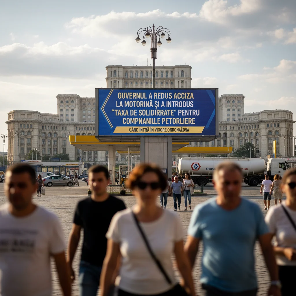 Acciza la motorină redusă și taxa de solidaritate pentru petrolieri