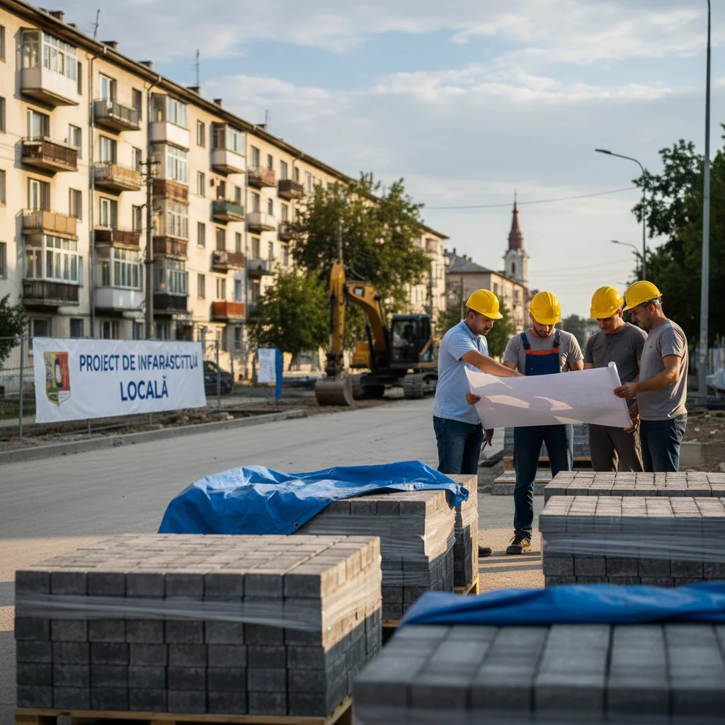 Achiziții fără competiție la Slatina: pavaje de 640.000 lei