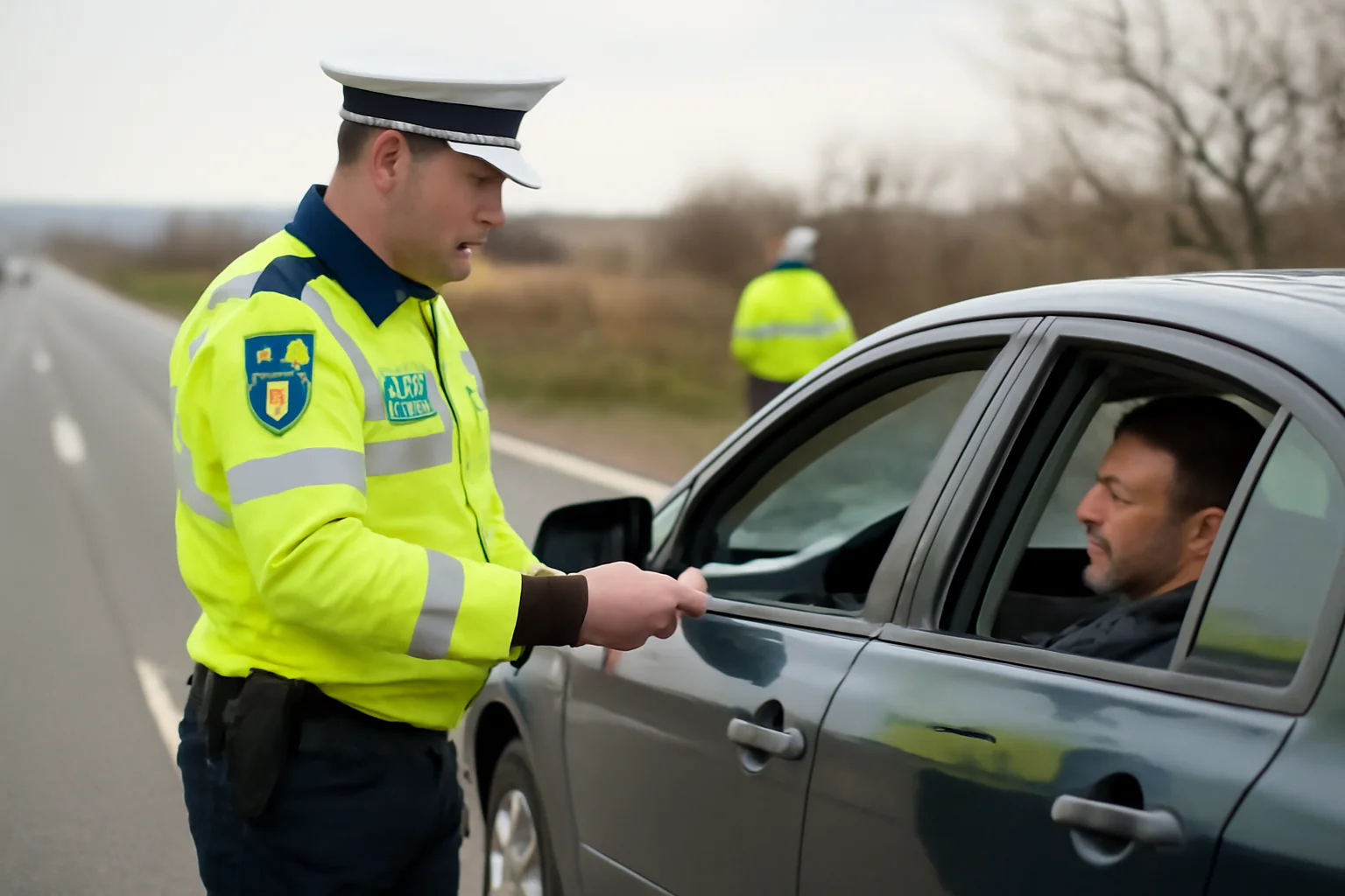 Acțiune de prevenție pe DN 6, lângă Slatina, pentru creșterea siguranței rutiere