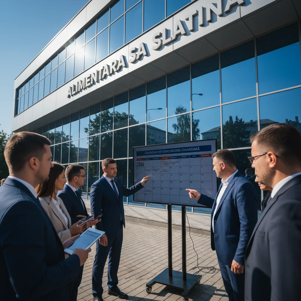 Alimentara SA Slatina anunță calendarul de comunicare financiară pentru 2026