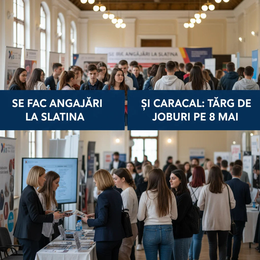 Angajări în Slatina și Caracal: târg de joburi pe 8 mai
