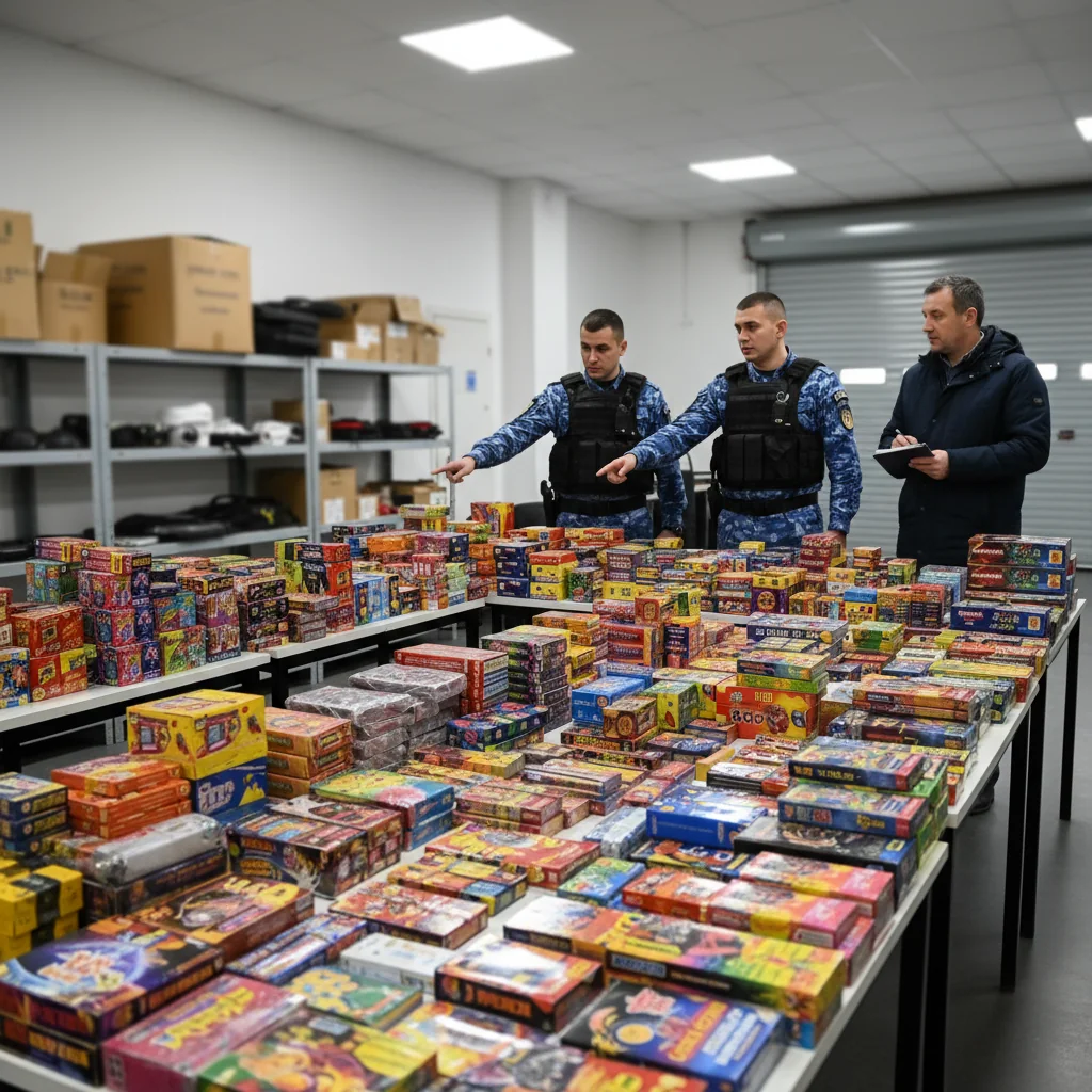 Aproape 7.000 de articole pirotehnice confiscate de jandarmi în județul Olt, acțiuni și în Slatina