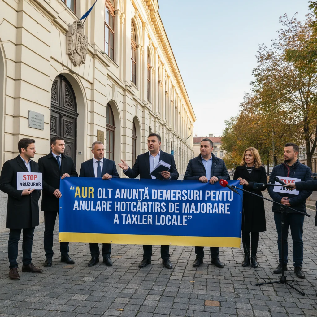 AUR Olt anunță acțiuni în instanță împotriva majorării taxelor locale în Slatina și județ