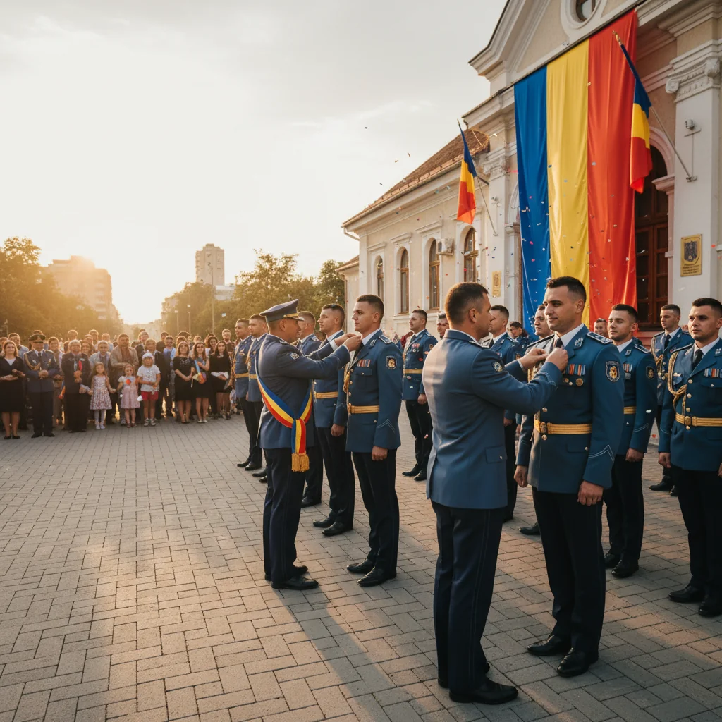 Avansări în grad la Jandarmeria Olt de Ziua Națională a României – Galerie FOTO