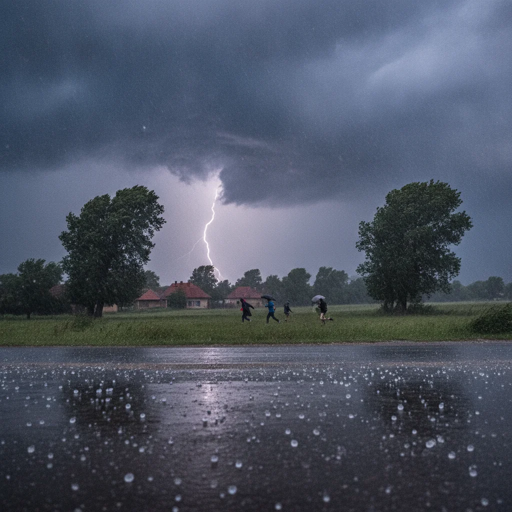 Avertizare meteo Slatina: Cod galben de furtuni și vijelii