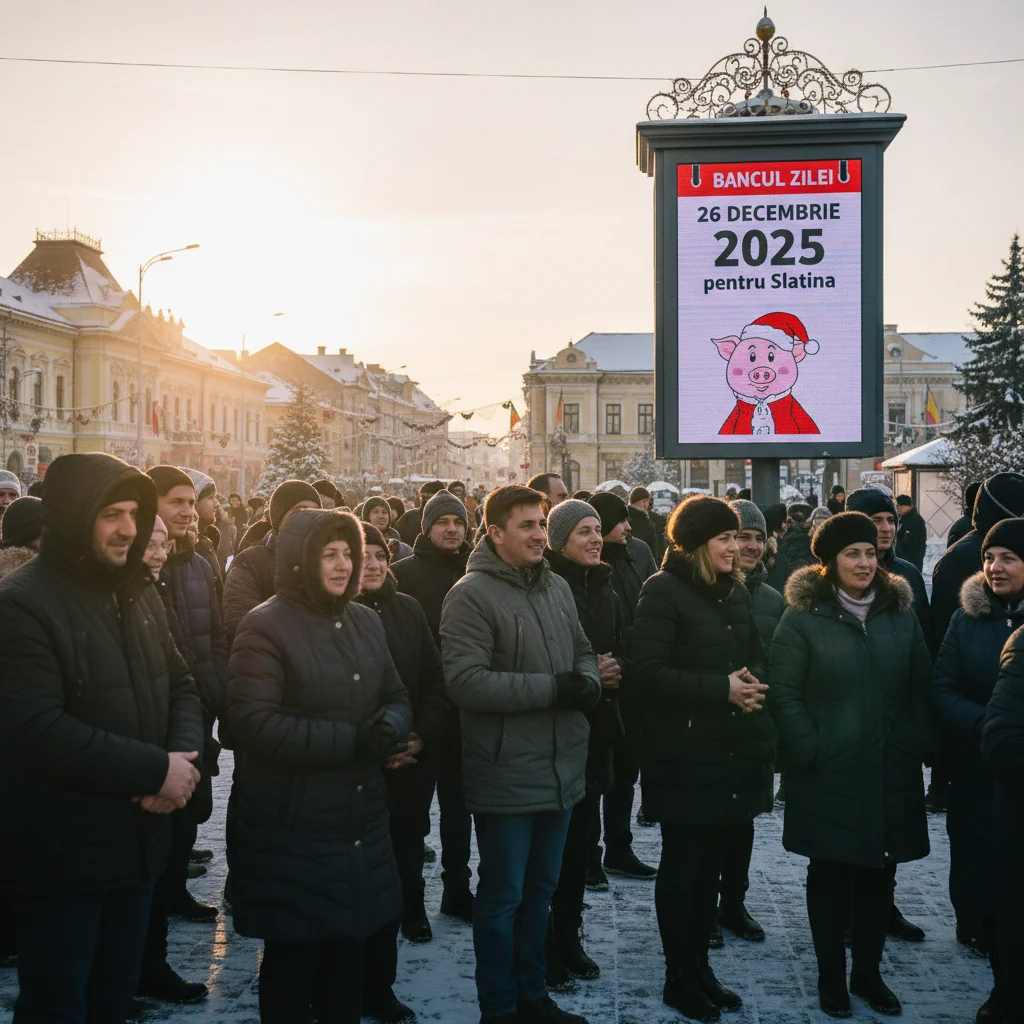 Bancul zilei pentru Slatina – 26 decembrie 2025