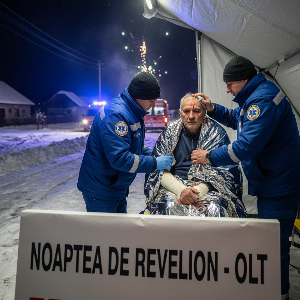 Bărbat de 72 de ani înjunghiat în noaptea de Revelion, caz de tentativă de omor în județul Olt, aproape de Slatina
