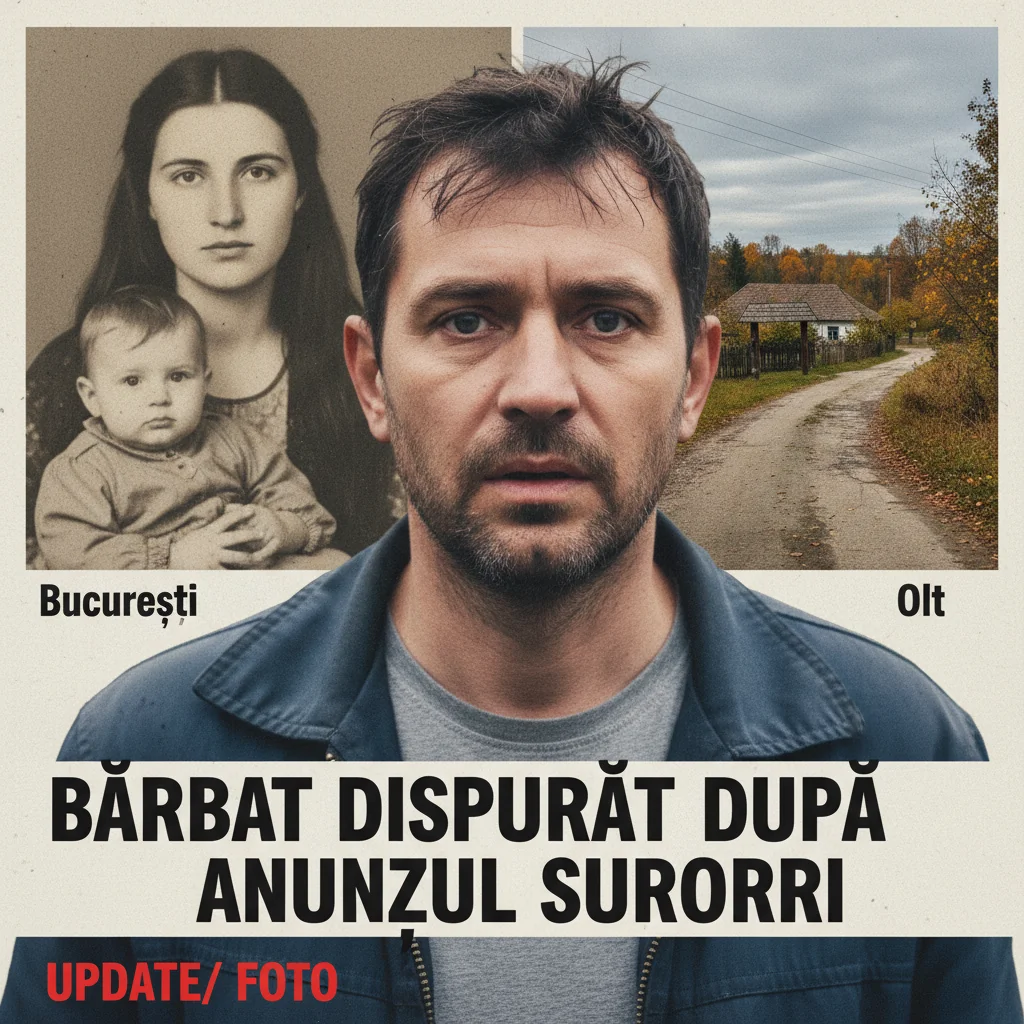 Bărbat din Olt dat dispărut de sora sa din București – Căutări în desfășurare / UPDATE / FOTO