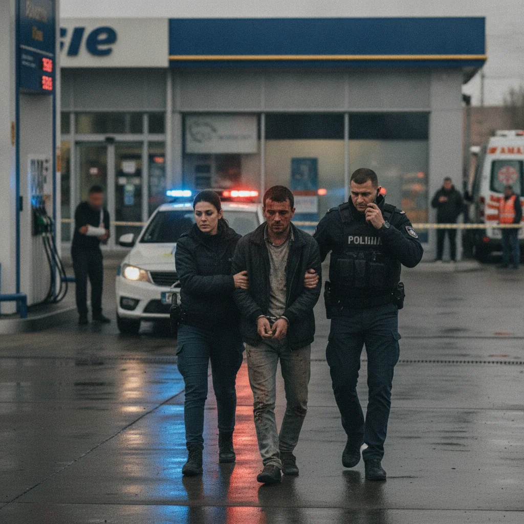 Bărbat reținut în Slatina pentru agresiune într-o benzinărie