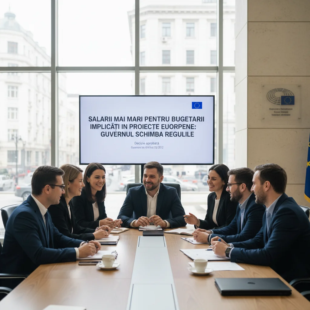 Bugetarii vor avea salarii mai mari datorită proiectelor europene