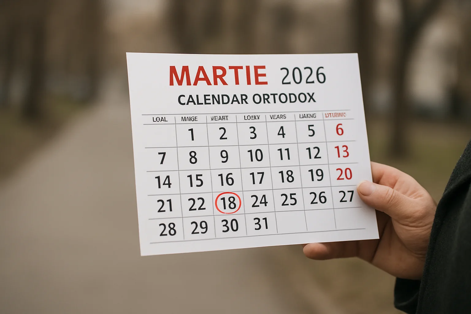 Calendar ortodox – 2026-03-18