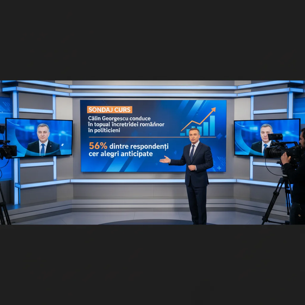 Călin Georgescu, lider în topul încrederii românilor în politicieni