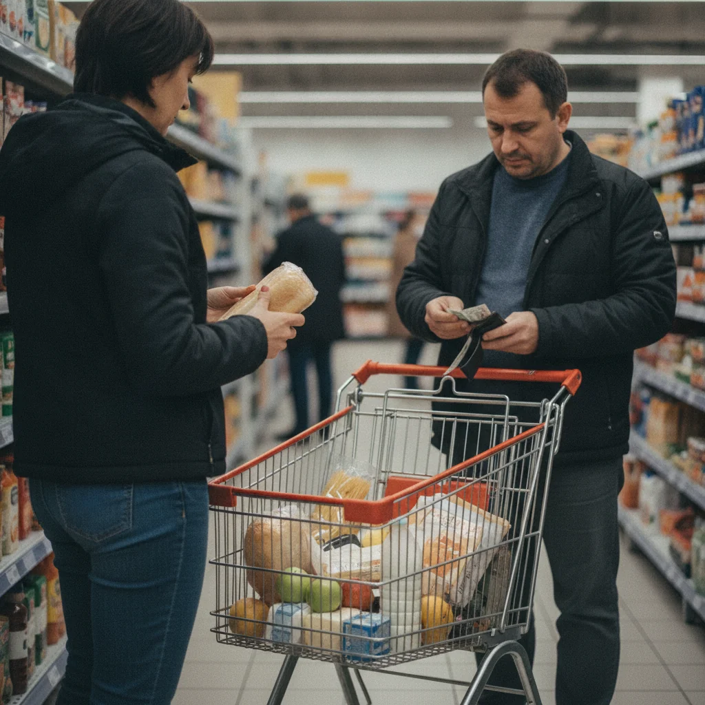 Cât costă un coș minim de alimente în Slatina