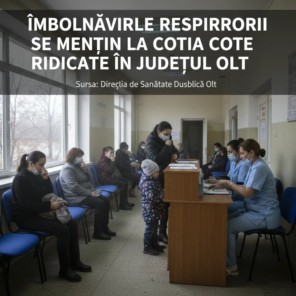 Cazurile de îmbolnăviri respiratorii se mențin la nivel ridicat în Slatina și județul Olt
