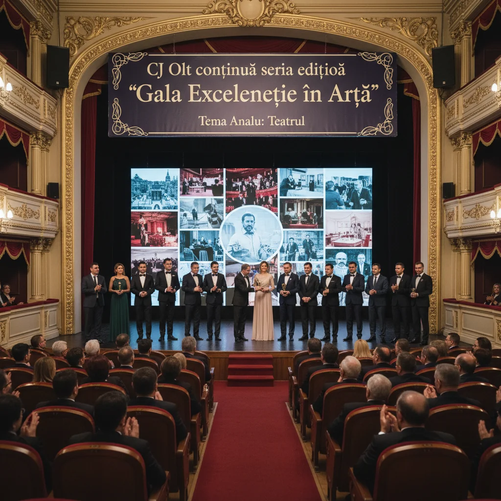 CJ Olt continuă Gala Excelenței în Artă cu tema Teatrul în acest an