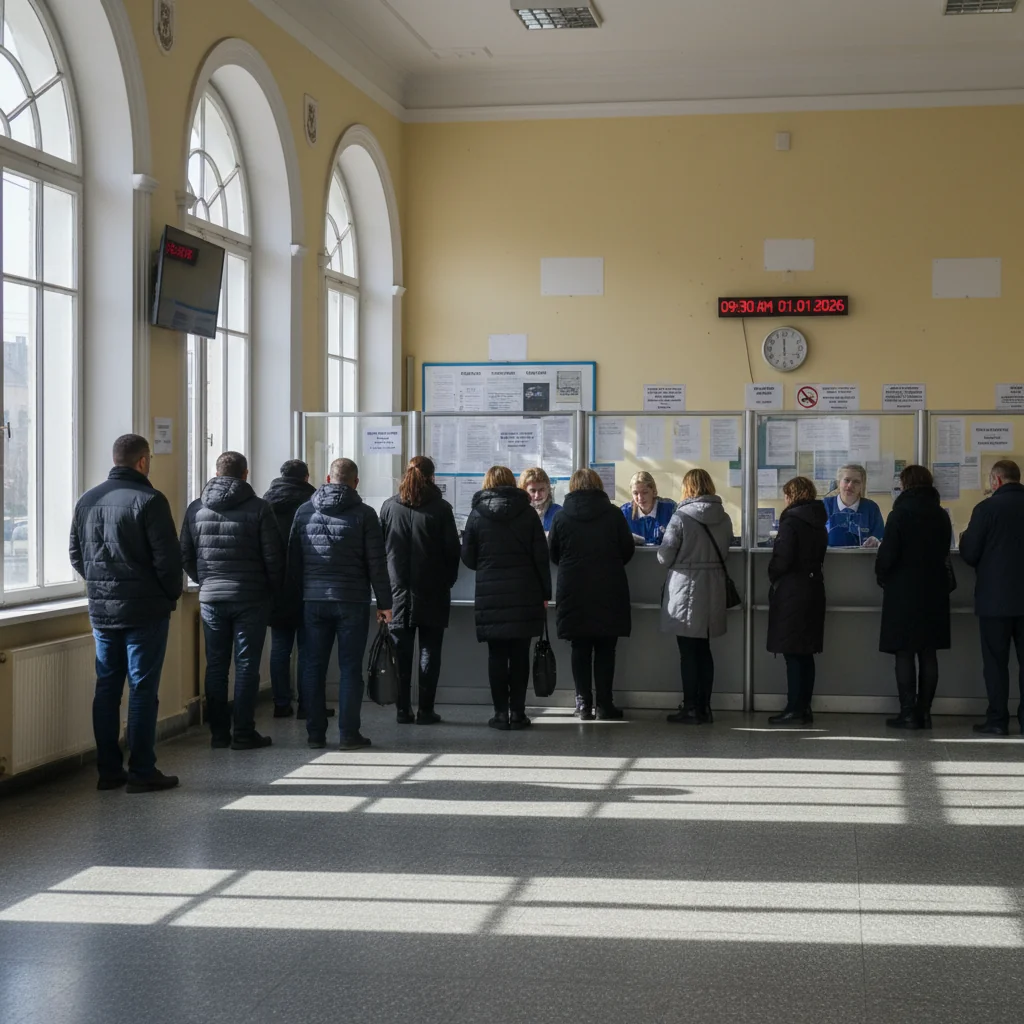 Cozi încă din prima zi de lucru din 2026 la ghișeele din Slatina