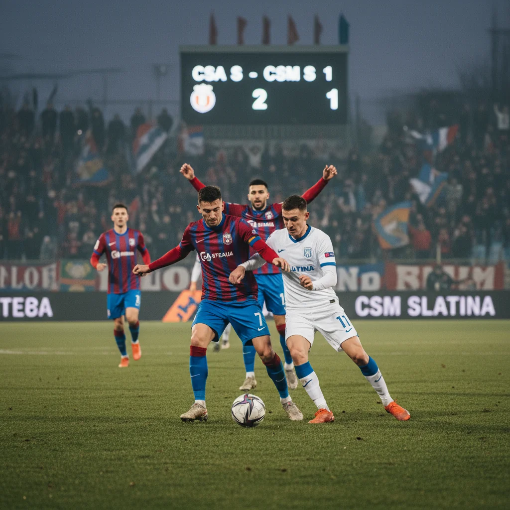 CSM Slatina cedează în fața CSA Steaua într-un meci disputat la București