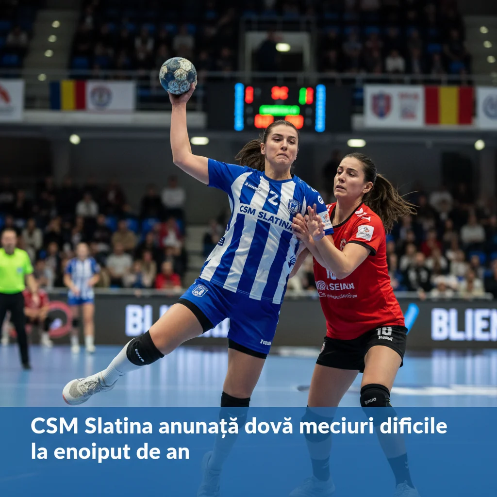 CSM Slatina deschide anul cu două meciuri grele pe teren propriu, la Slatina