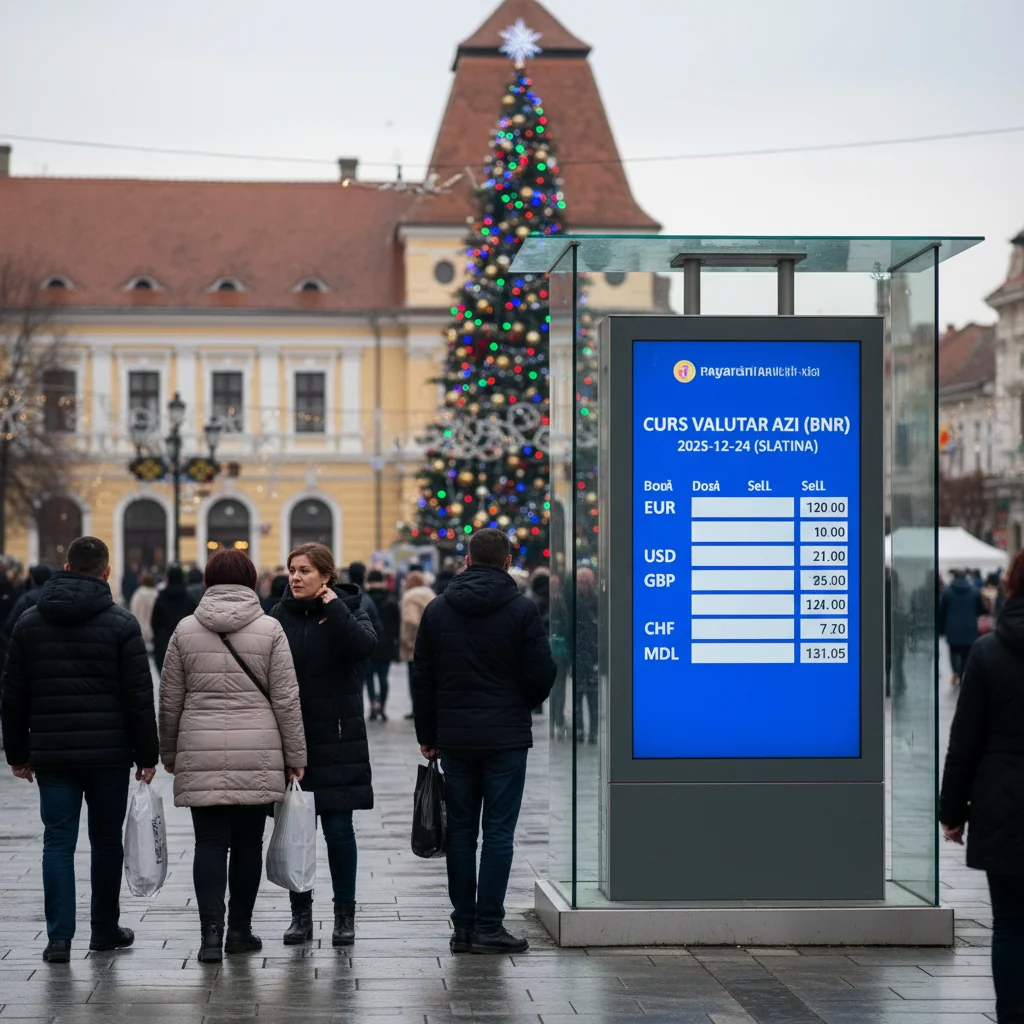 Curs valutar azi (BNR) – 2025-12-24 (Slatina)