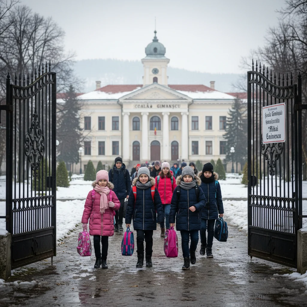 Cursurile se reiau la Slatina: vacanța de iarnă se încheie pentru elevii din Olt