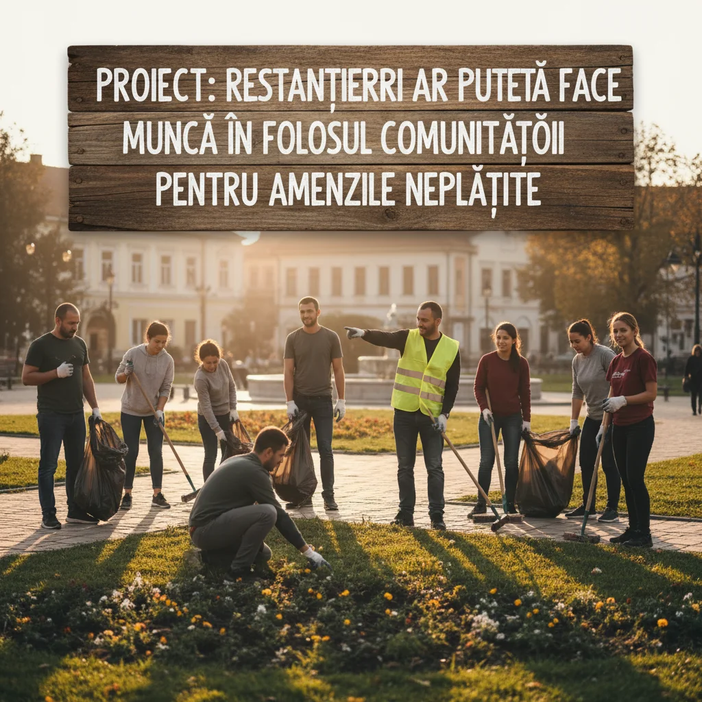 datornicii la amenzi ar urma să presteze muncă în folosul comunității în locul plății banilor