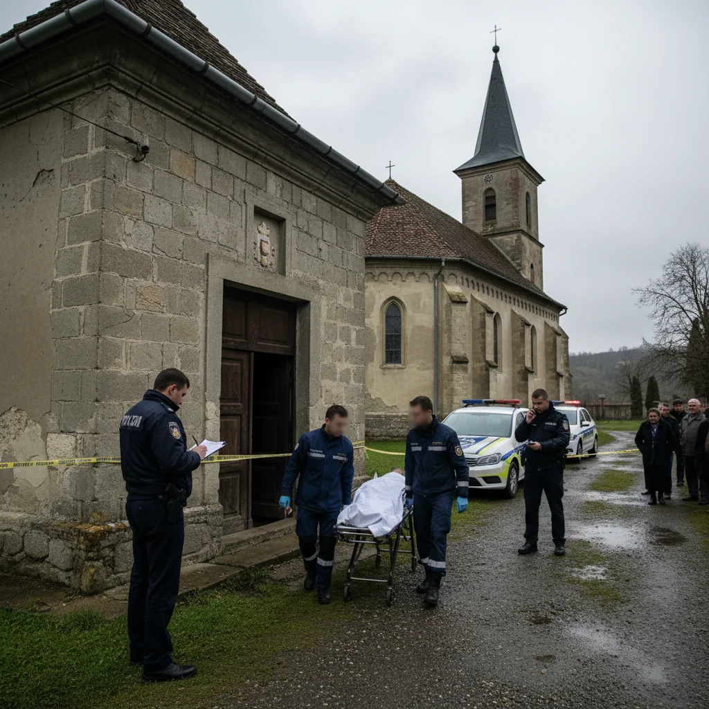 Deces misterios al unei femei într-o anexă de biserică