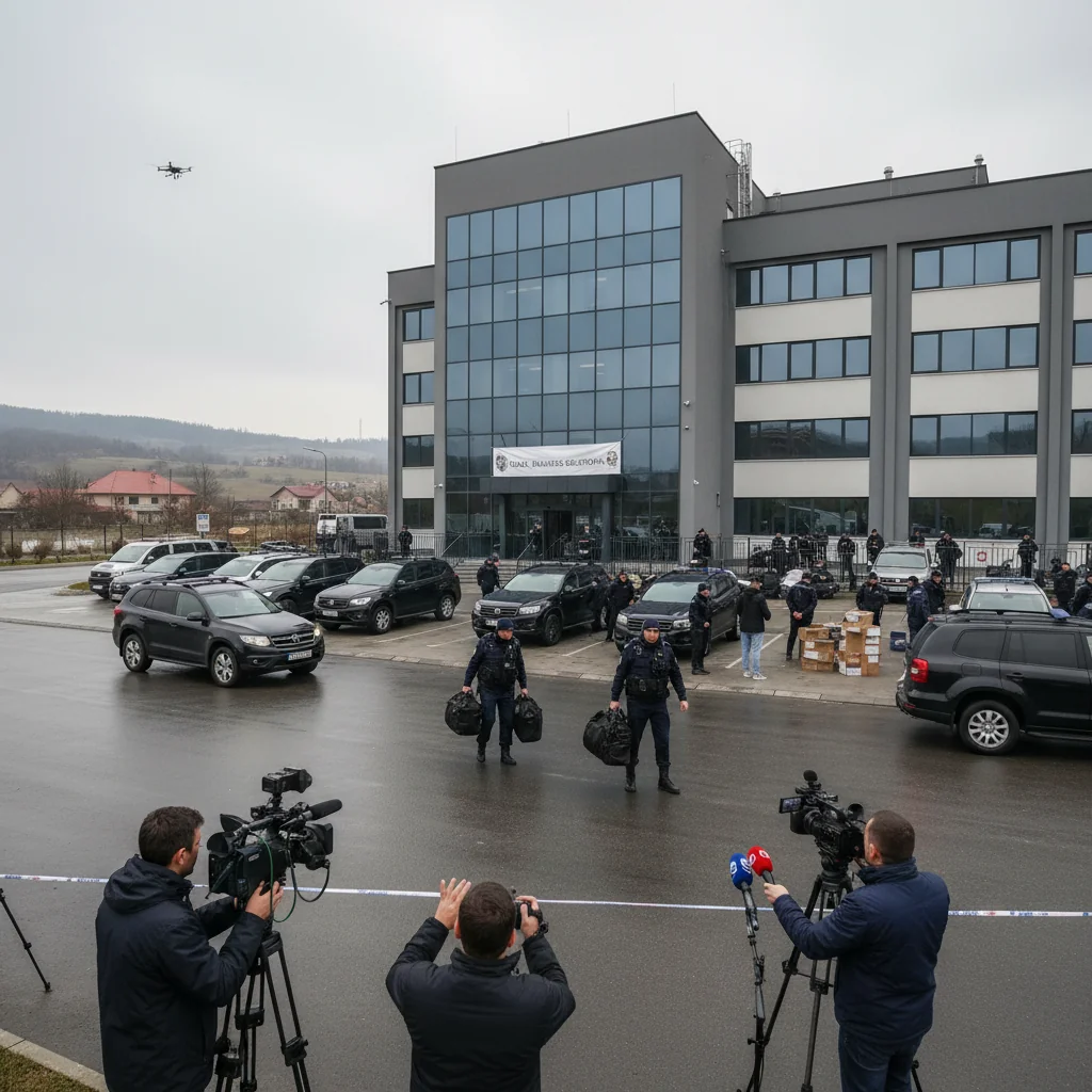 Descinderi la scară largă în Olt și alte județe într-un caz de evaziune fiscală, cu un prejudiciu de milioane de lei – VIDEO