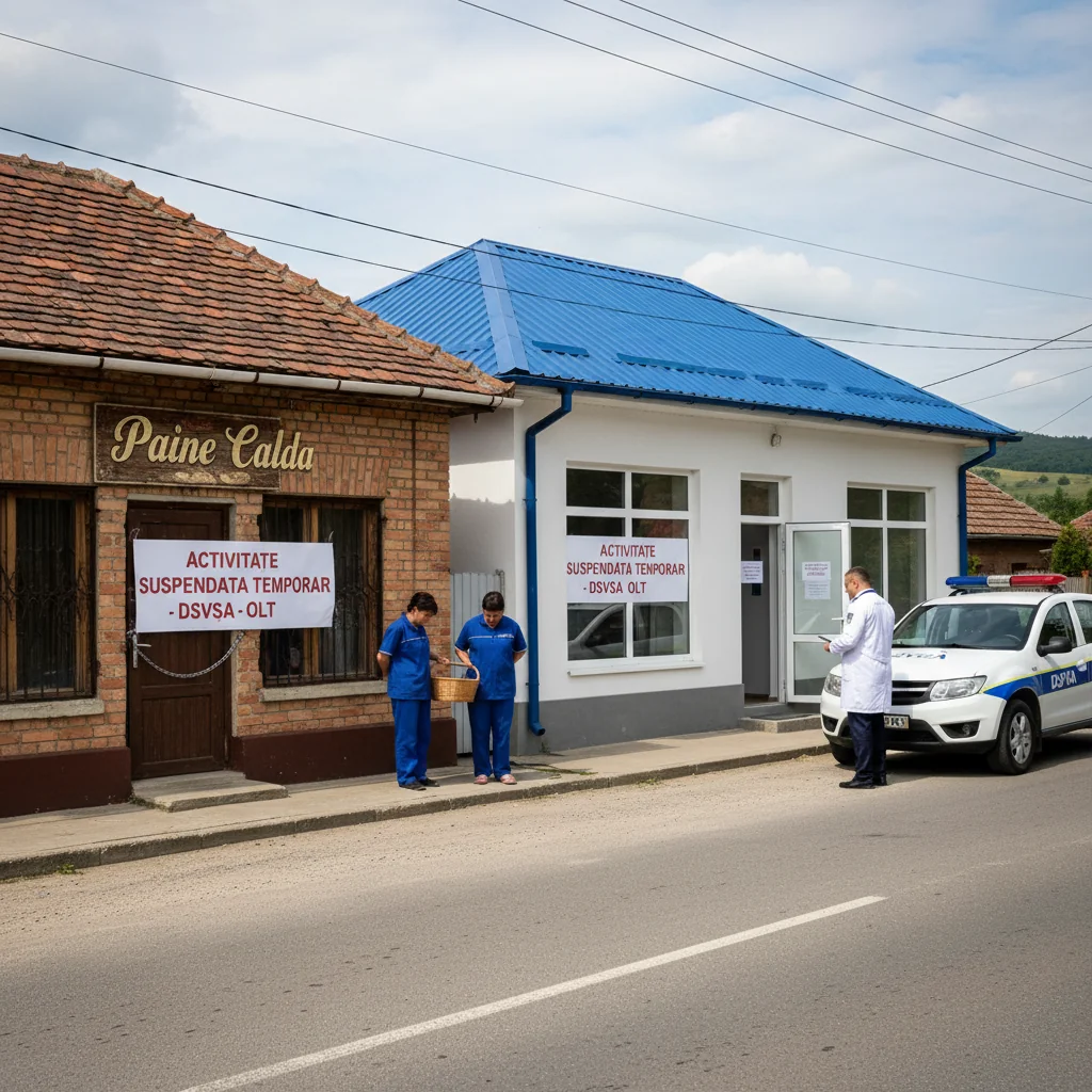 Două unități de panificație din Olt, suspendate temporar: anunț oficial al DSVSA la Slatina