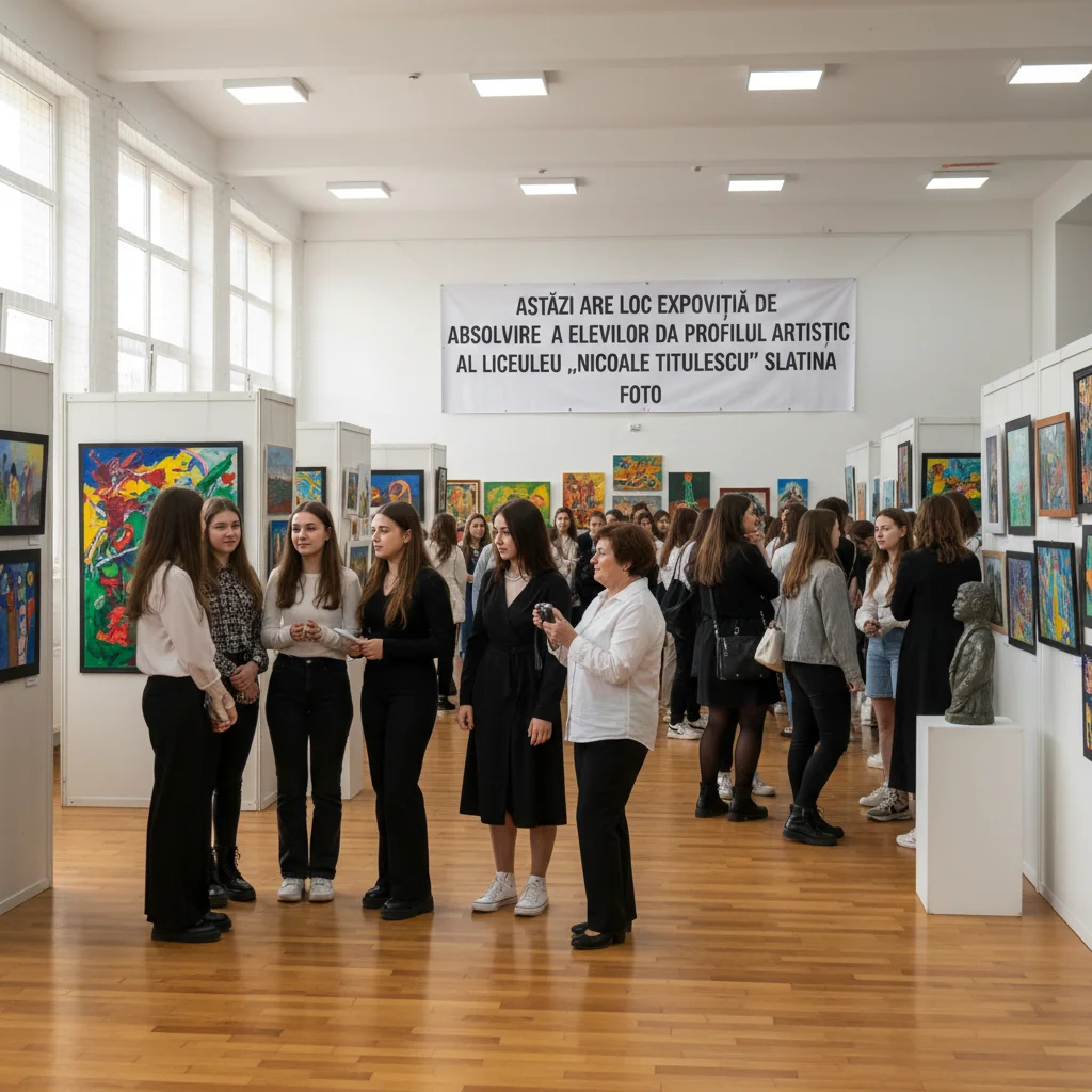 Expoziția de absolvire a elevilor de la Liceul Titulescu Slatina