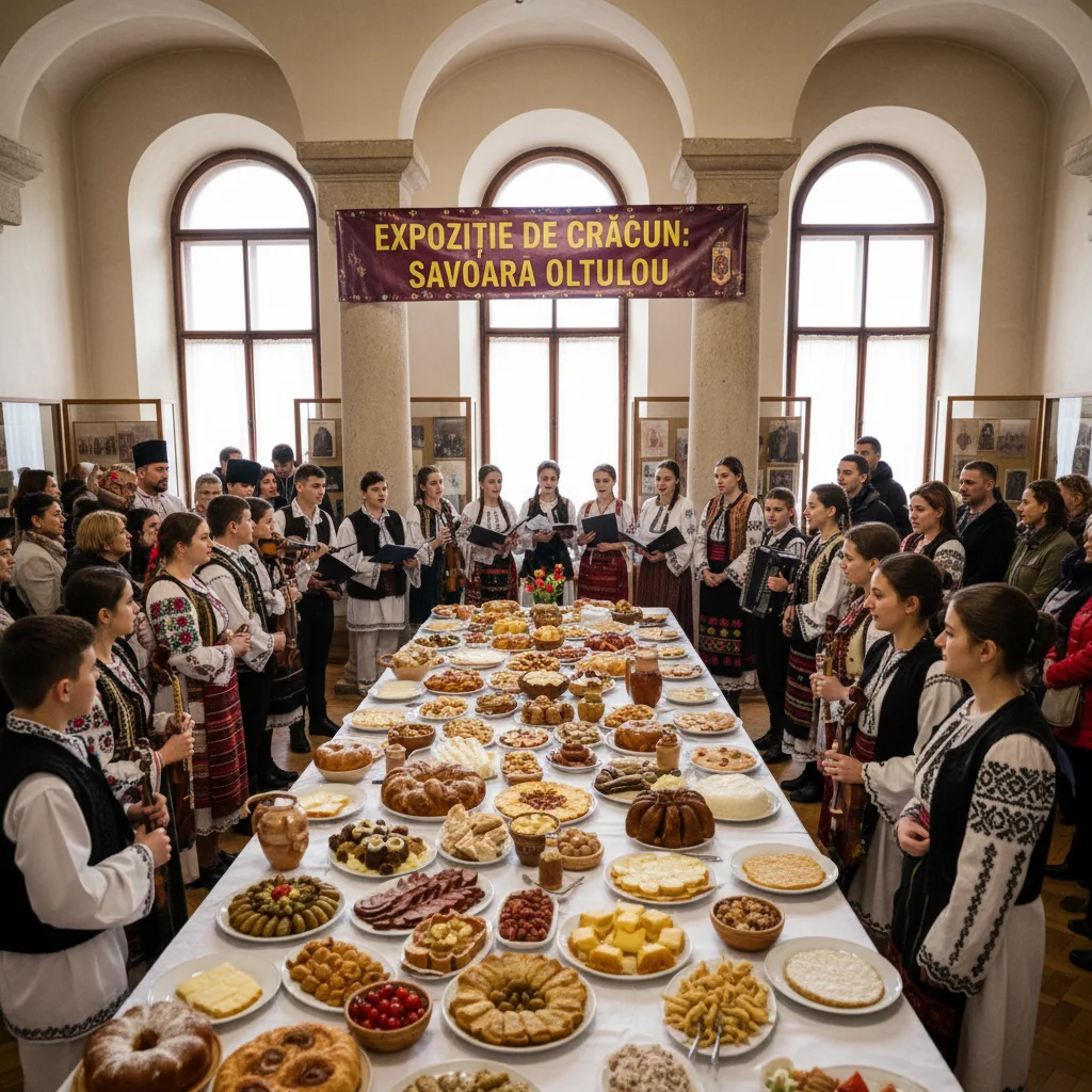 Expoziție de mâncăruri tradiționale și colinde la Muzeul Județean Olt