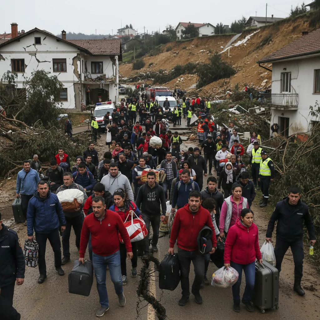 Familiile evacuate din Slatina resping cazarea în containere și cer sprijin financiar