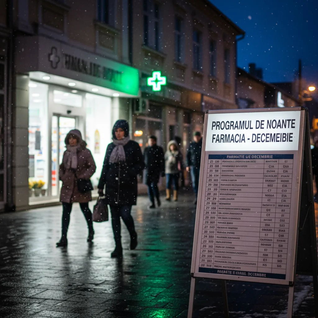 Farmaciile cu program de noapte din Slatina în decembrie 2025: lista unităților de permanență