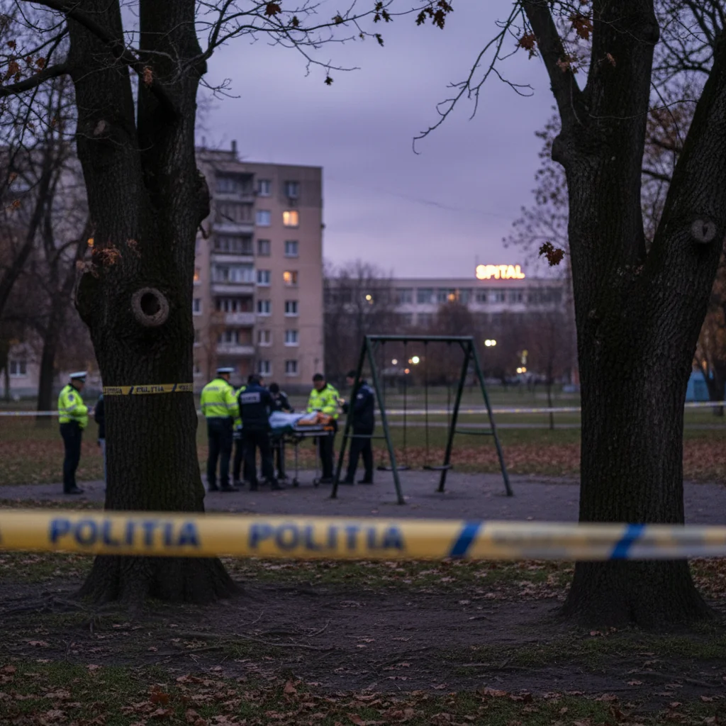 Femeie spânzurată în parc din Craiova, a decedat la spital