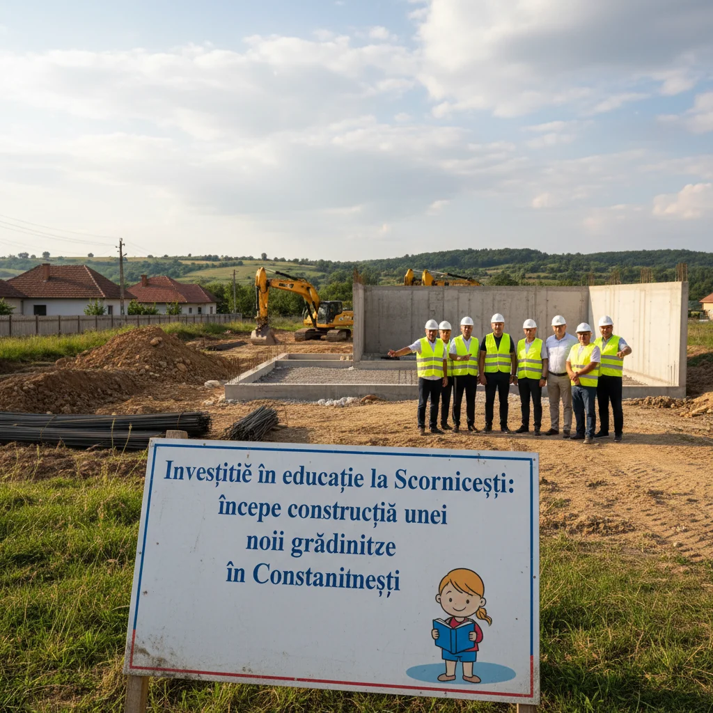 Grădiniță nouă în Constantinești: investiție în educație la Scornicești