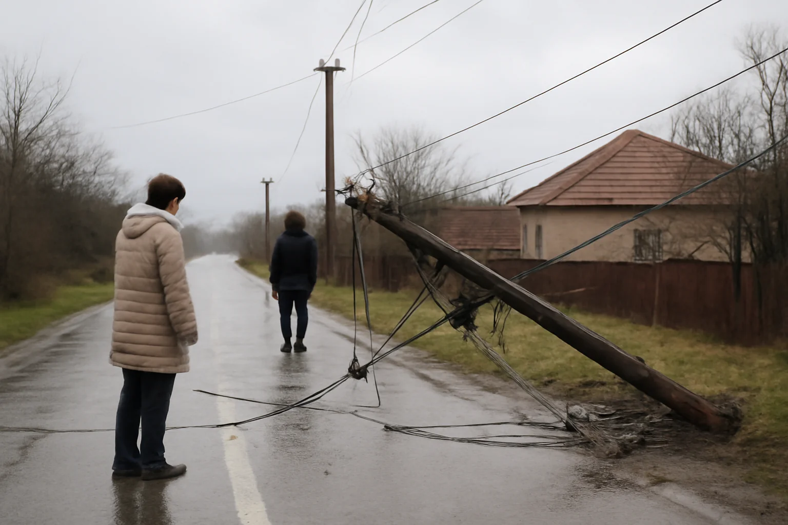 în Olt, zeci de localități au rămas fără energie electrică