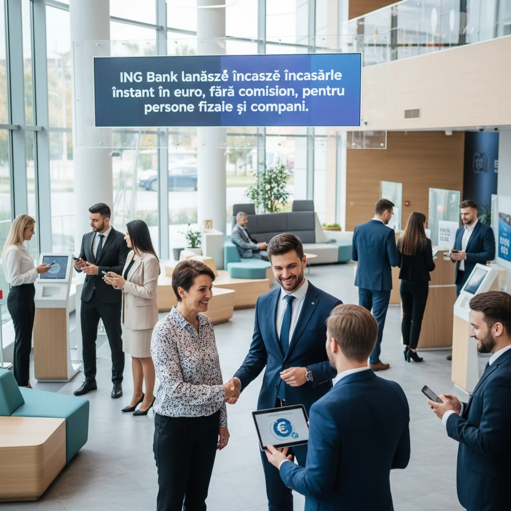 ING Bank introduce plăți instantanee în euro, fără comisioane, pentru persoane fizice și firme