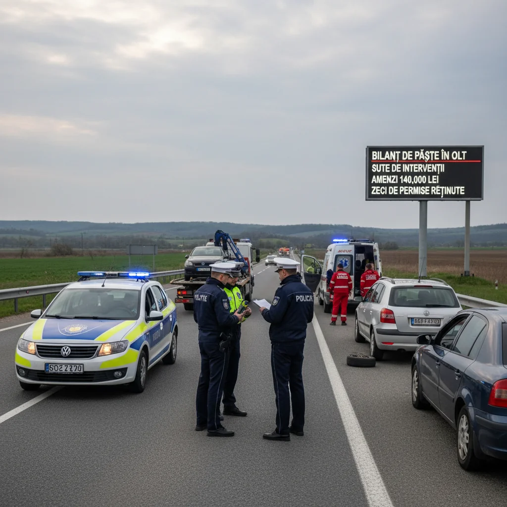 Intervenții de Paște în Olt: amenzi de 140.000 lei și permise reținute