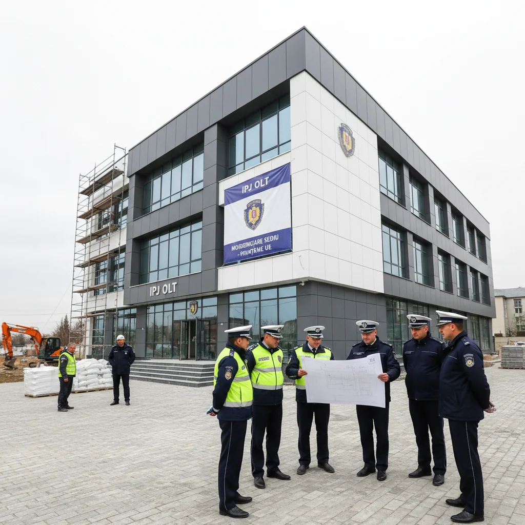 IPJ Olt a cheltuit aproape 4 milioane de lei pe achiziții în 2023 și a primit fonduri pentru modernizarea sediului