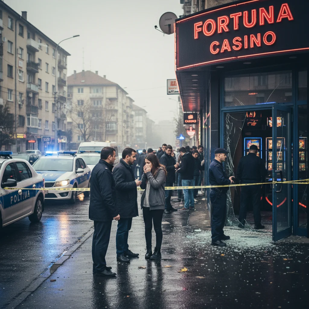 Jaf armat la o sală de jocuri din Slatina, cu prejudiciu recuperat integral