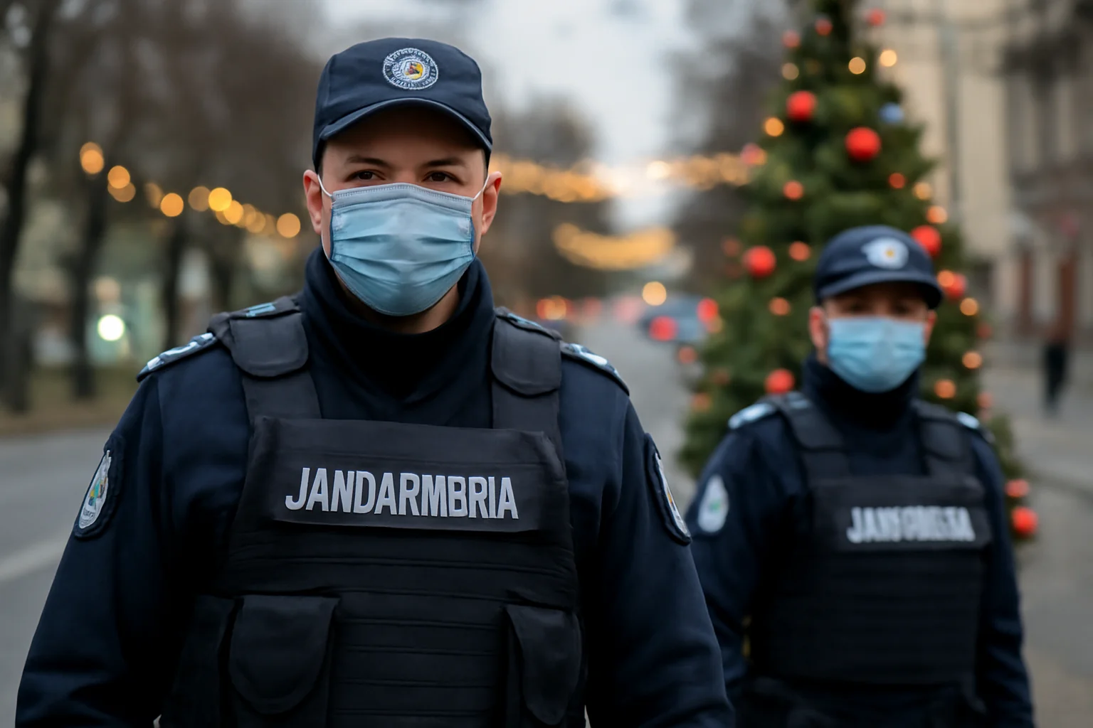 Jandarmii olteni asigură ordinea publică în minivacanța de Crăciun la Slatina