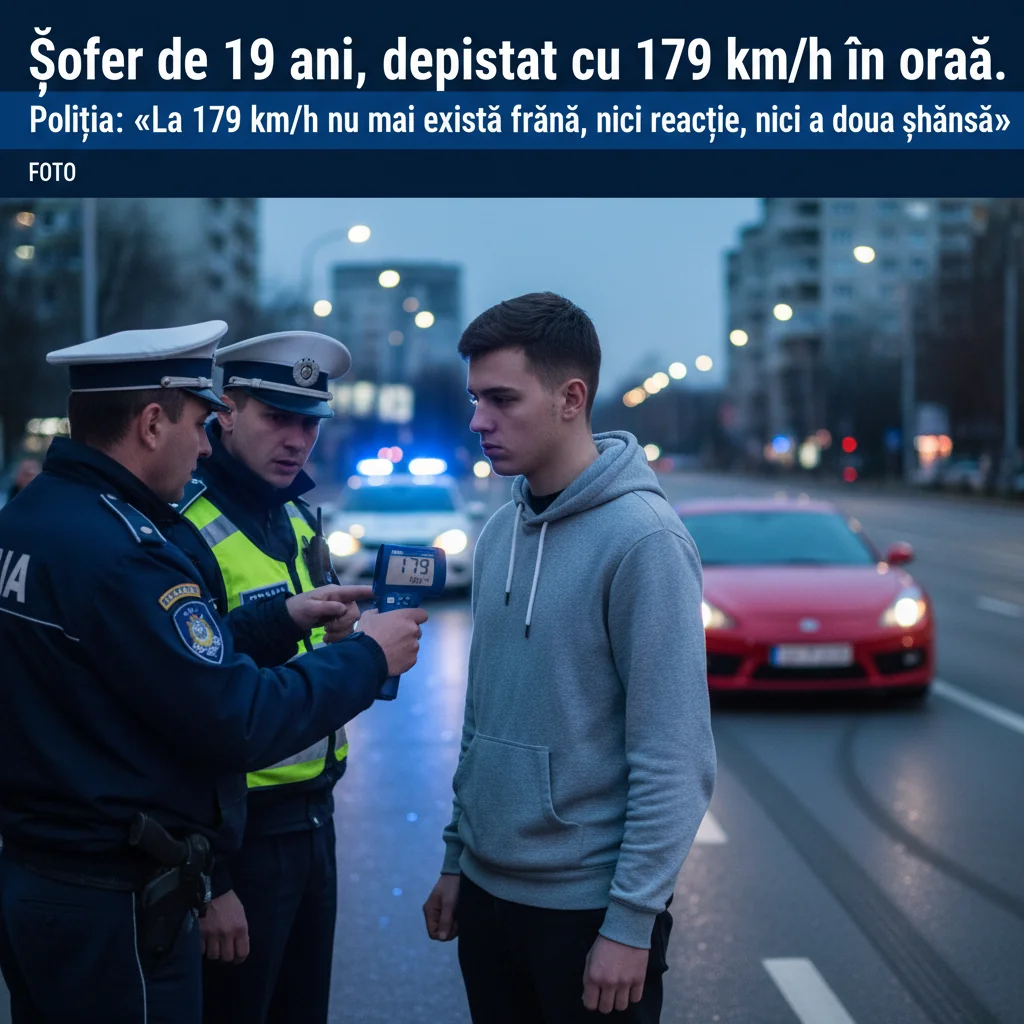 La această viteză, nu există frână sau a doua șansă/ FOTO