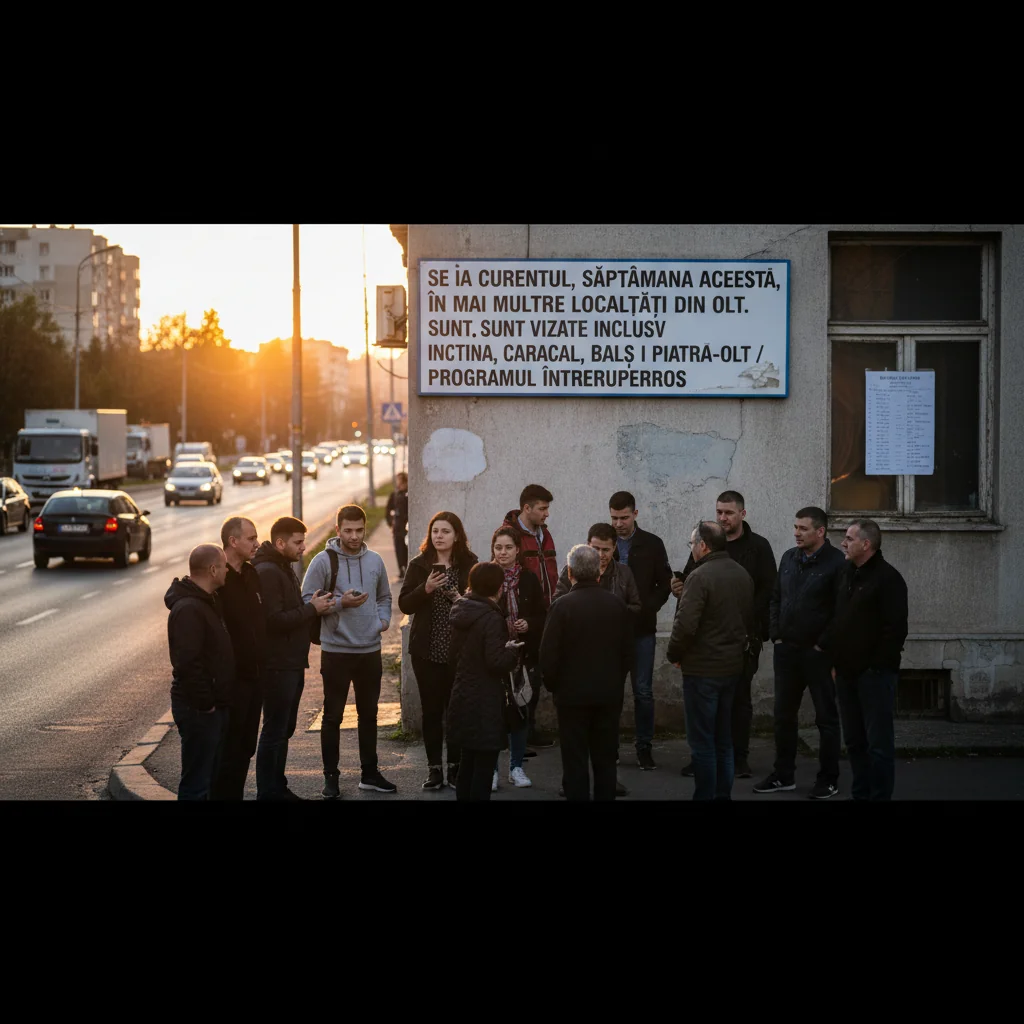 localități afectate și programul detaliat pentru Slatina, Caracal, Balș și Piatra-Olt