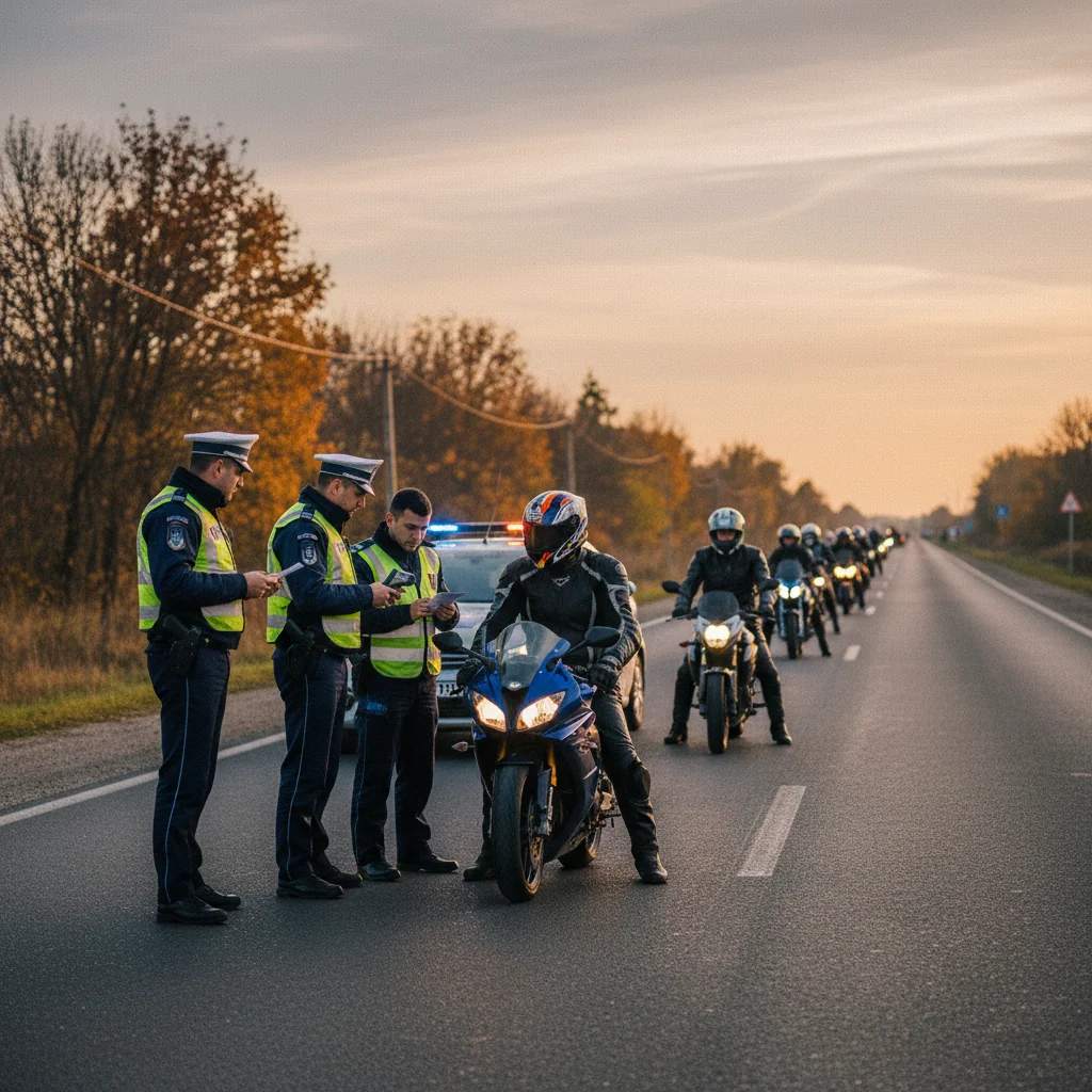 Motocicliștii verificați: controale drastice în Olt luna aceasta
