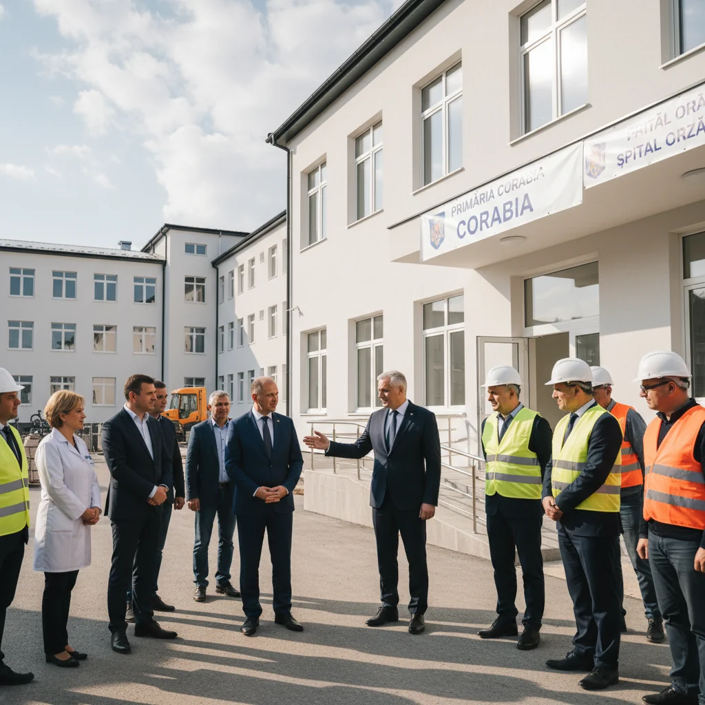 o nouă fază încheiată în proiectul de modernizare a spitalului orășenesc