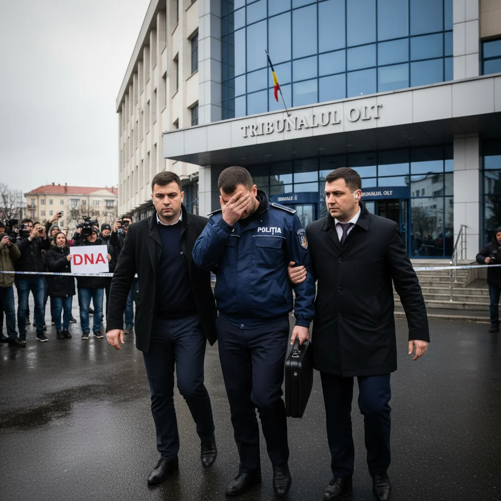 Ofițer de poliție din Olt reținut pentru mită de 6.000 euro