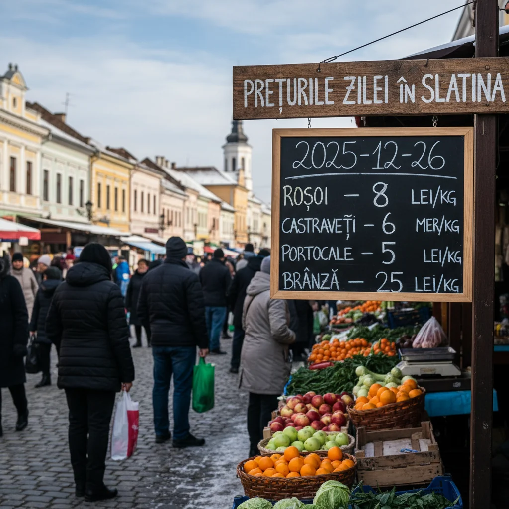 Prețurile zilei în Slatina – 2025-12-26