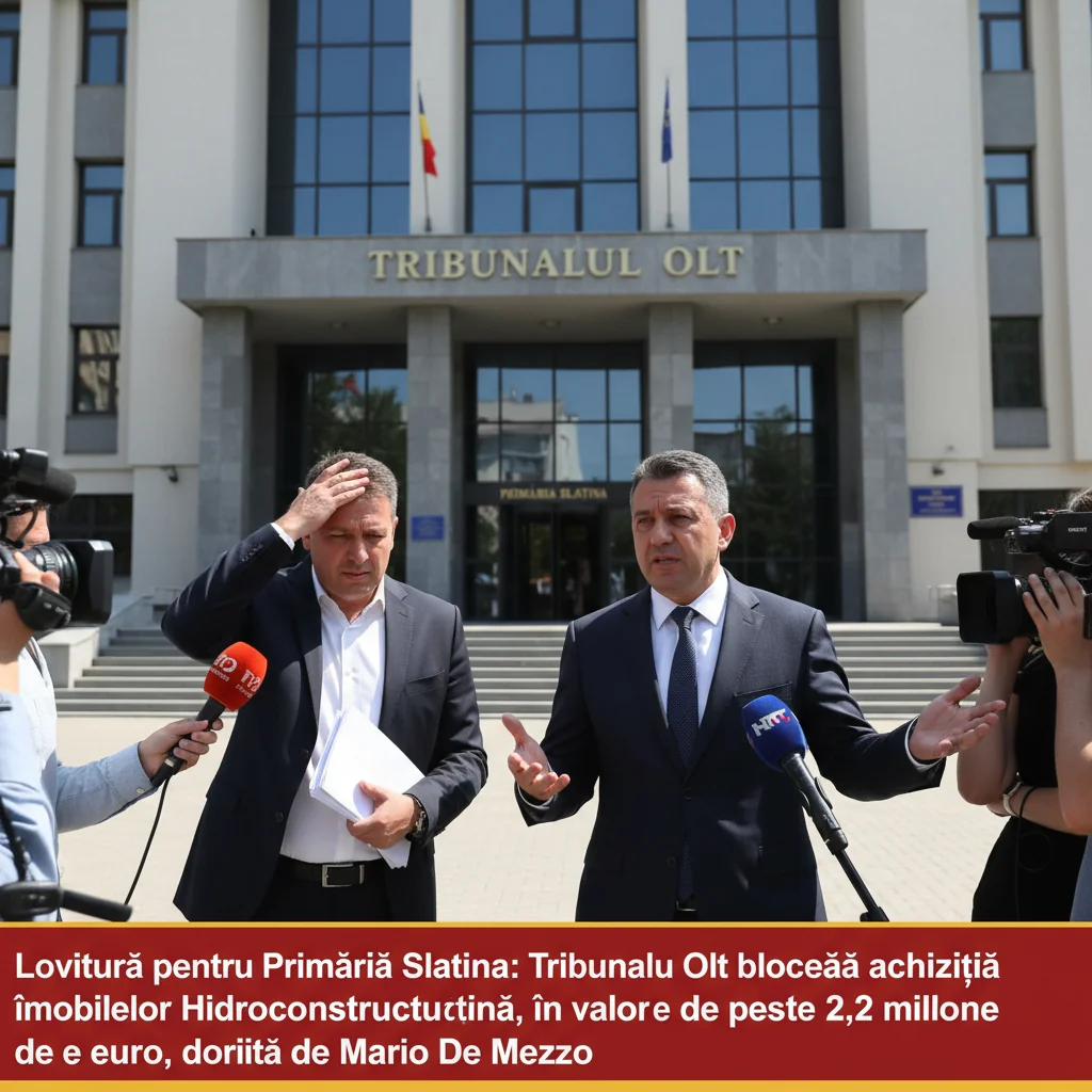 Primăria Slatina, lovită de decizia Tribunalului Olt asupra achiziției