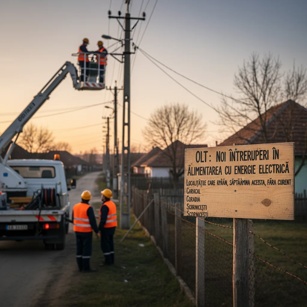Programul întreruperilor de curent electric în această săptămână – localitățile afectate