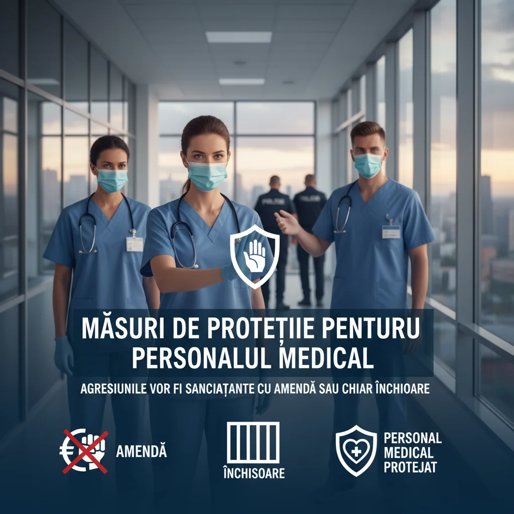 Protecția personalului medical: amenzi și închisoare pentru agresori